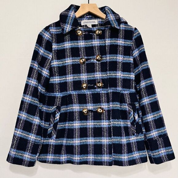 London Fog Girls Peacoat Sz 14/16 EUC - Picture 1 of 5